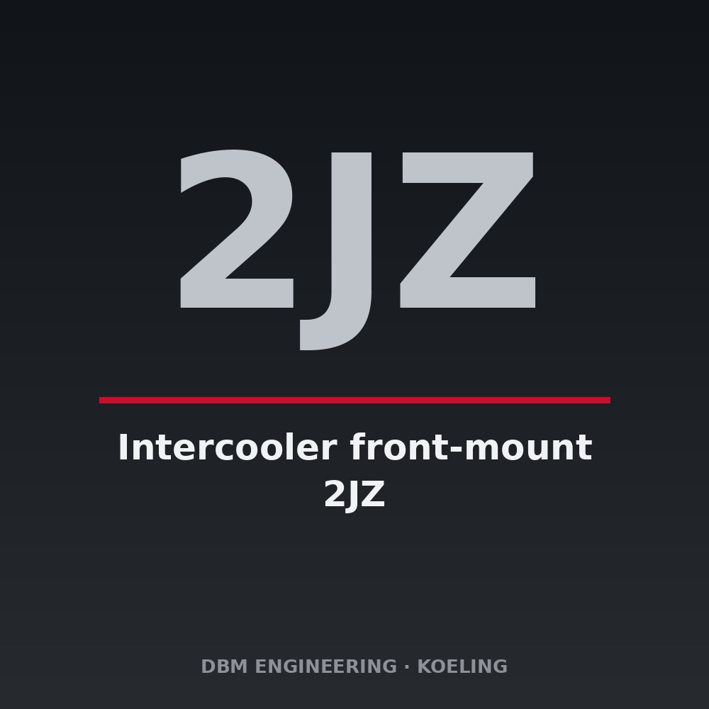 Intercooler front-mount 2JZ