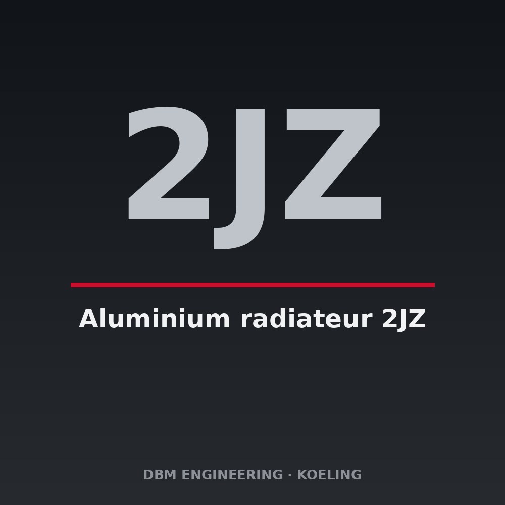 Aluminium radiateur 2JZ