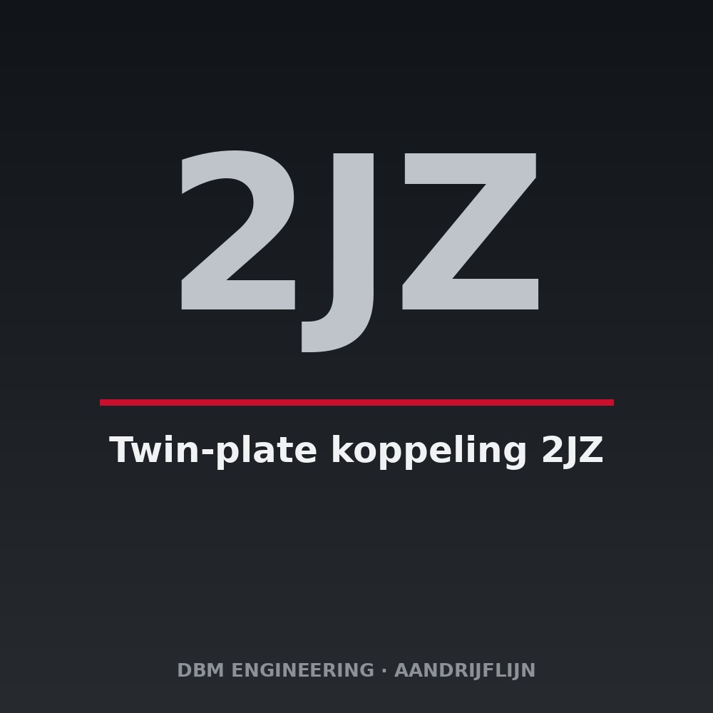 Twin-plate koppeling 2JZ